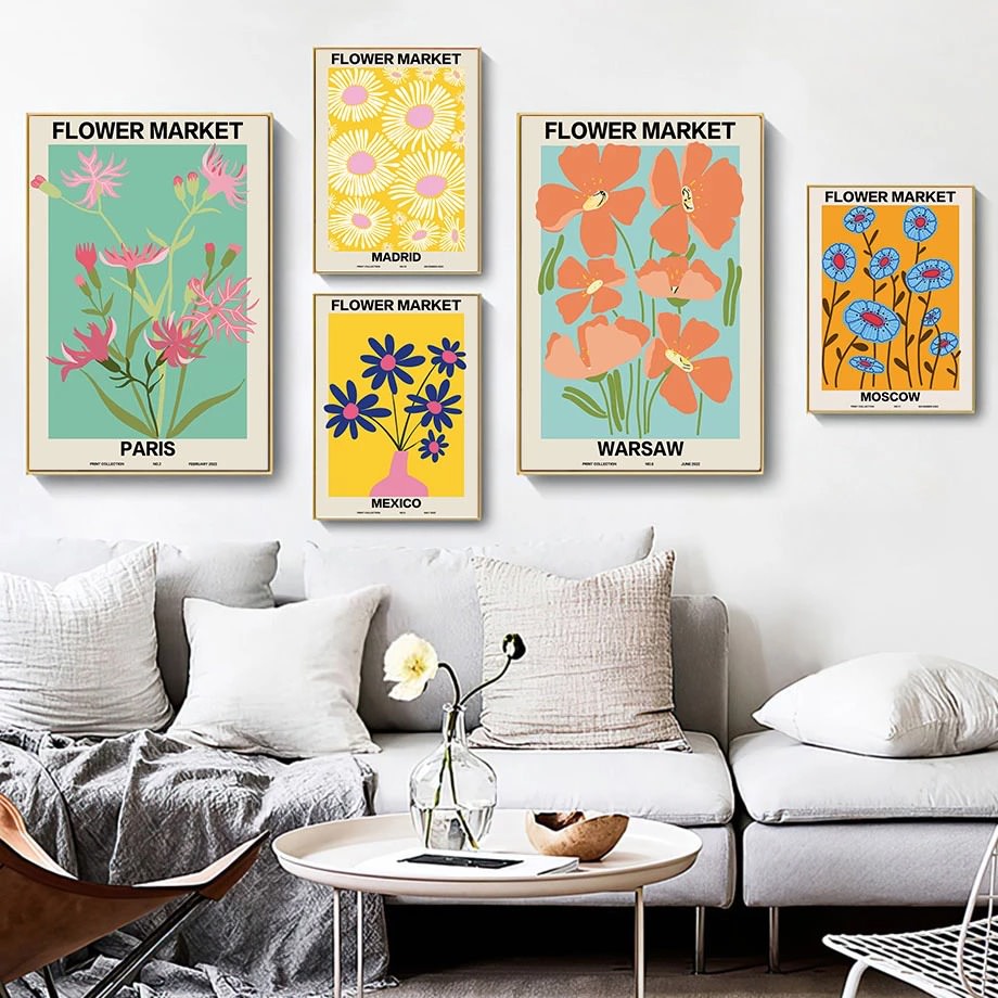 Rynx | Flower Market Gallery Wall Canvas Poster