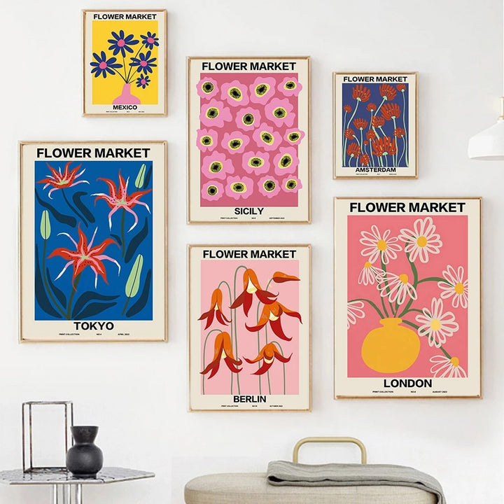 Rynx | Flower Market Gallery Wall Canvas Poster