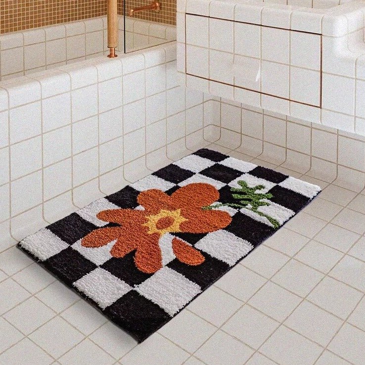 Lisslune | Fluffy Chessboard Carpet
