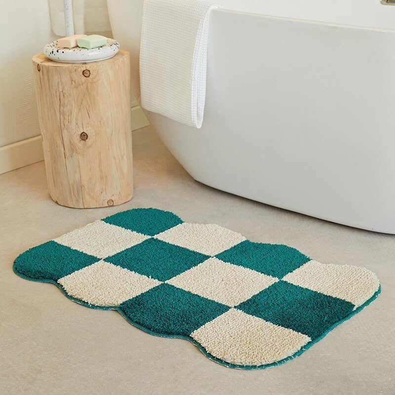 Lisslune | Fluffy Chessboard Carpet