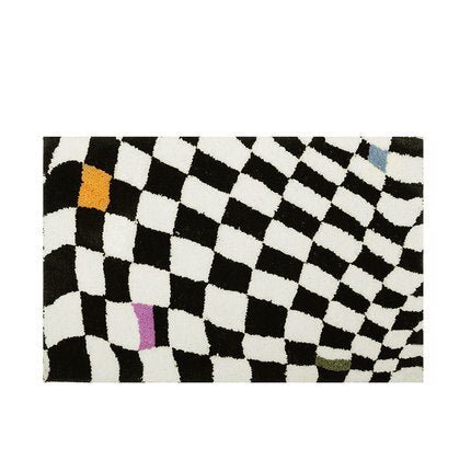 Lisslune | Fluffy Chessboard Carpet