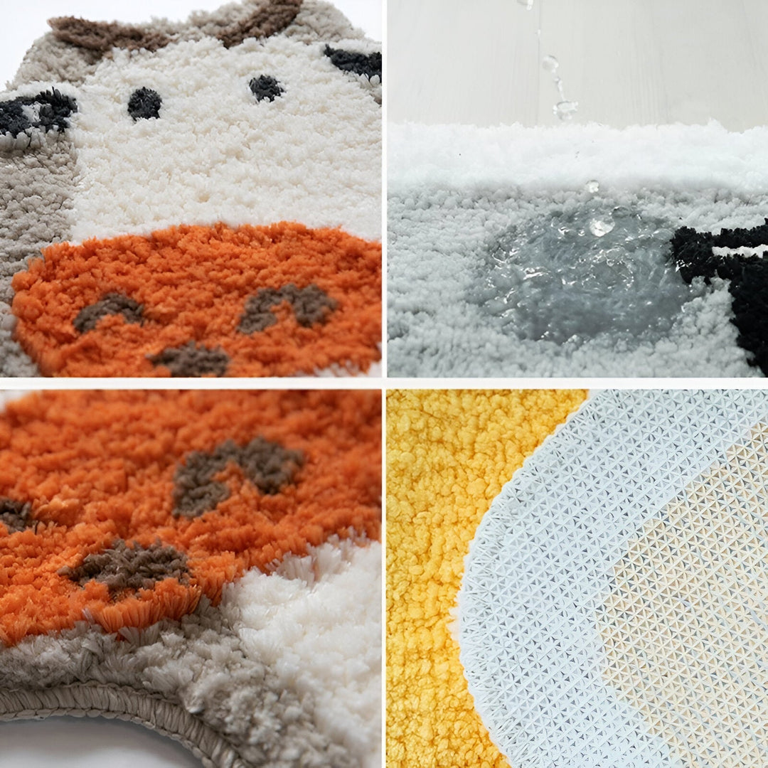 Lisslune | MooMat - Stylish and playful cow-shaped bath mat