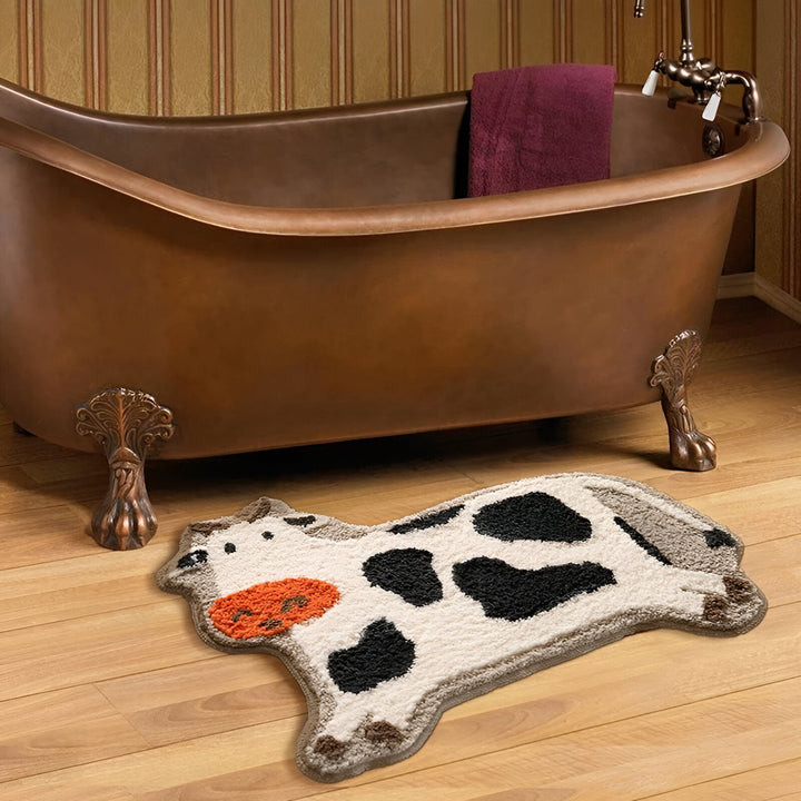 Lisslune | MooMat - Stylish and playful cow-shaped bath mat