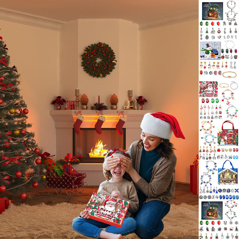 Lisslune | 24 Days Countdown Calendar DIY Christmas Advent Calendar Bracelet Set