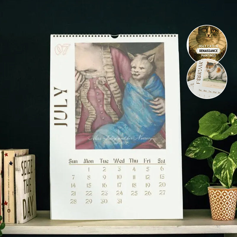 Lisslune | 2024 Wall Calendar, Funny Art Novelty Gift