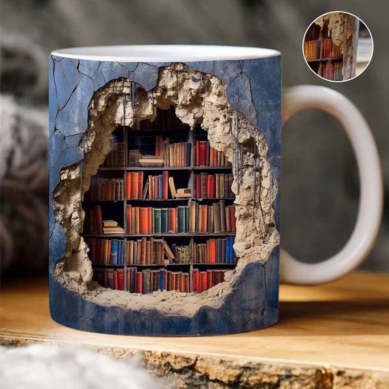 Lisslune | 3D Bookshelf Mug