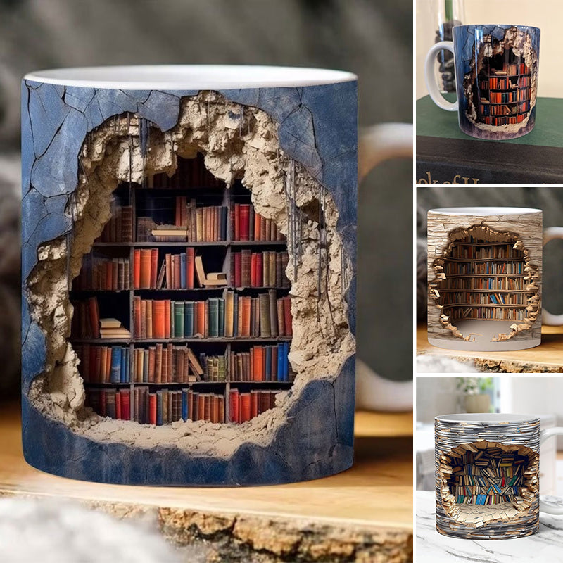 Lisslune | 3D bookshelf mug