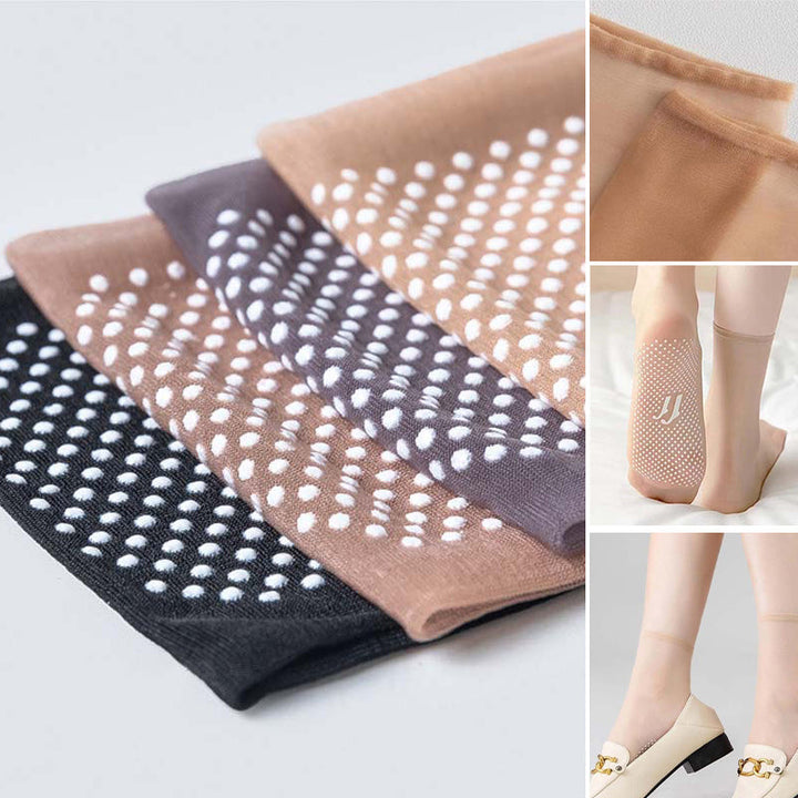 Lisslune | Spring Summer Invisible Non-Slip Crystal Silk Socks