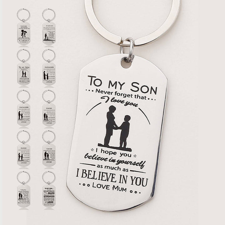Lisslune | Mother's Day Engraving Metal Keychain with Box