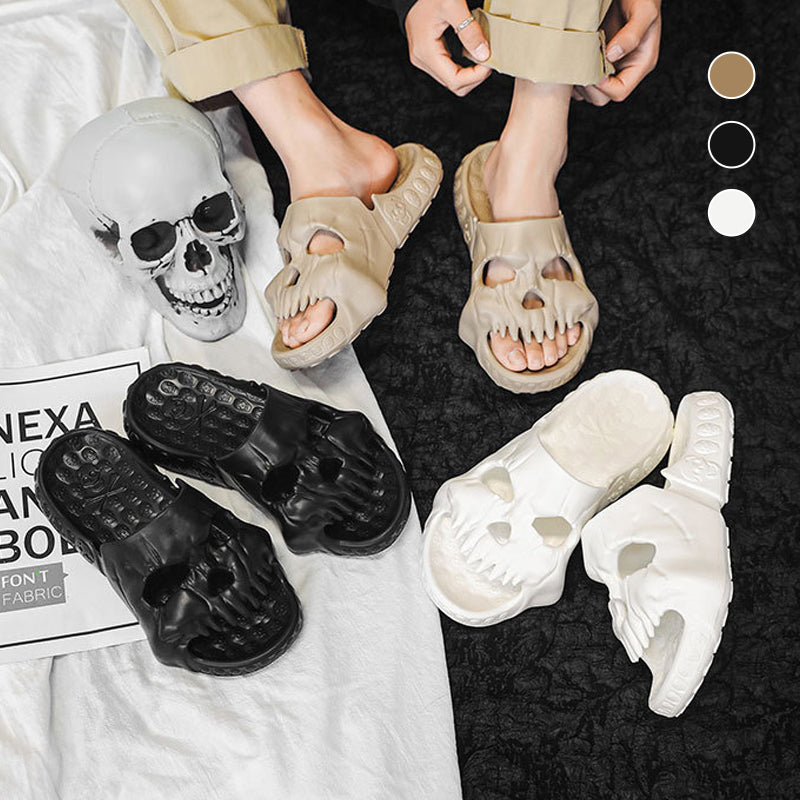Lisslune | Skull Design Single Band Slippers