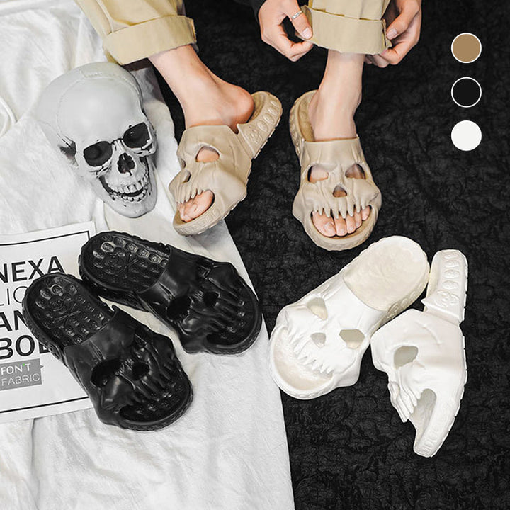 Lisslune | Skull Design Single Band Slippers