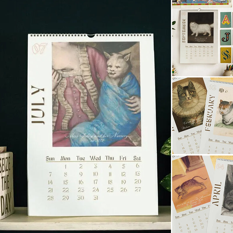 Lisslune | 2024 Wall Calendar, Funny Art Novelty Gift