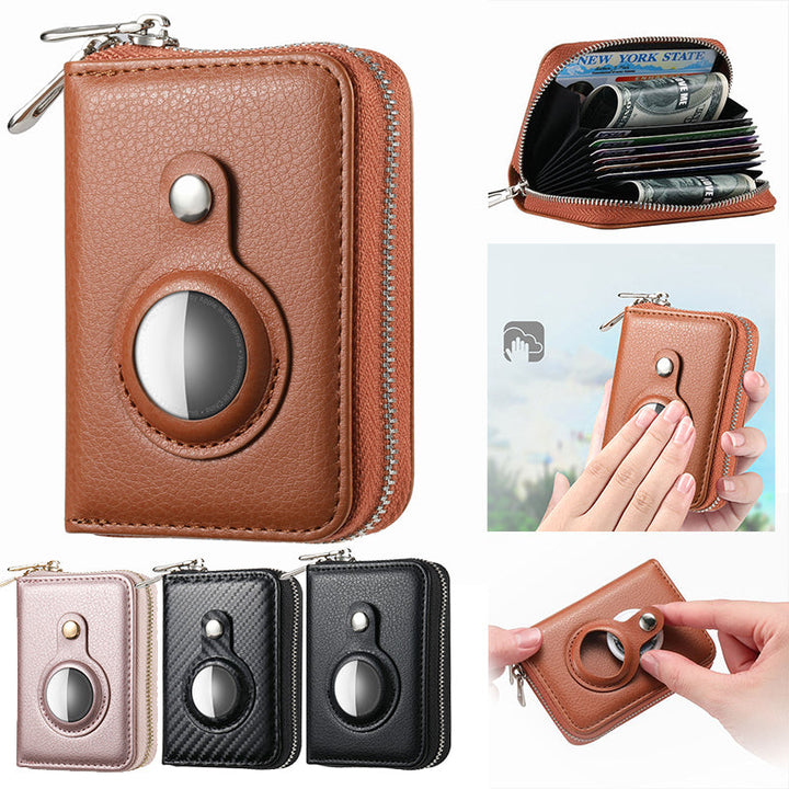 Lisslune | Intelligent AirTag-Zip RFID Leather Wallet