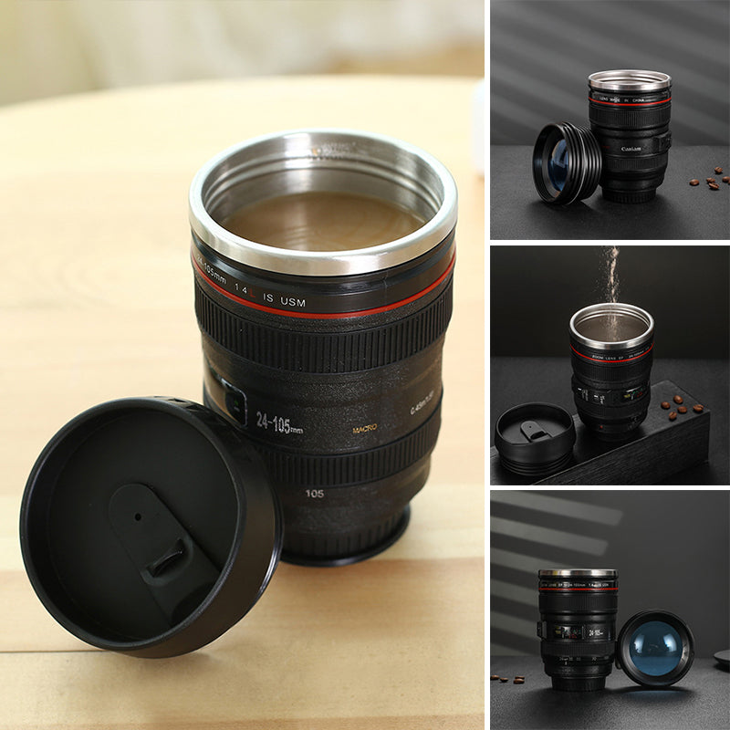 Lisslune | Camera Lens Inspired Insulated Cup Coffee Mug