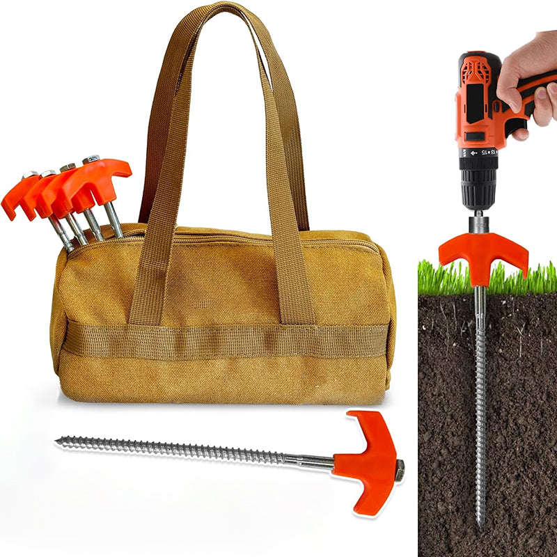 Lisslune | Rotatable tent pegs with thread