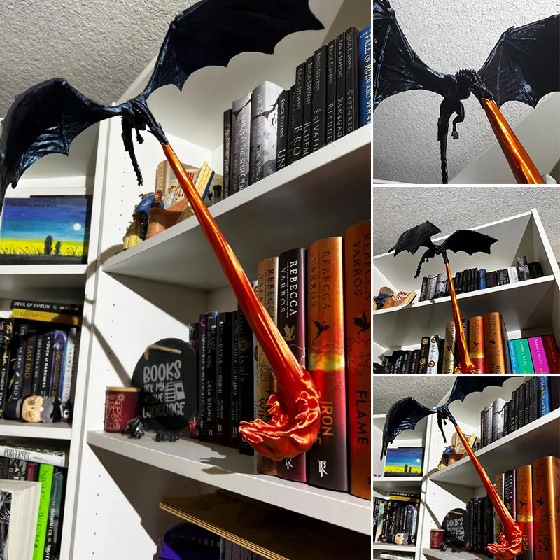 Lisslune | Book corner with dragon flame