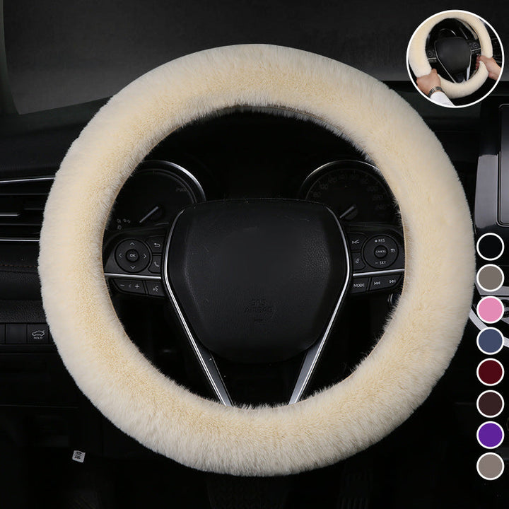 Lisslune | Universal Plush Car Steering Wheel Cover
