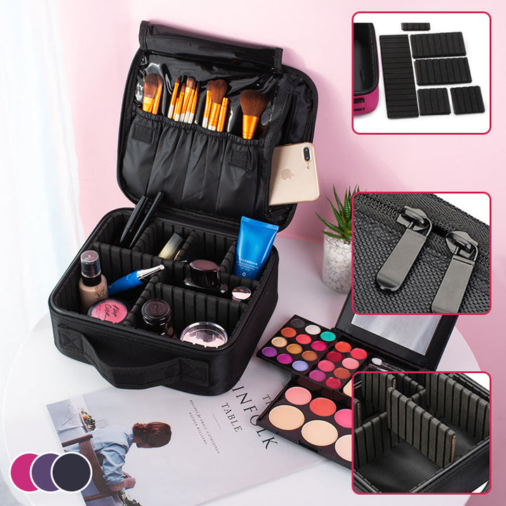 Lisslune | Makeup Cosmetic Storage Bag with Adjustable Compartment