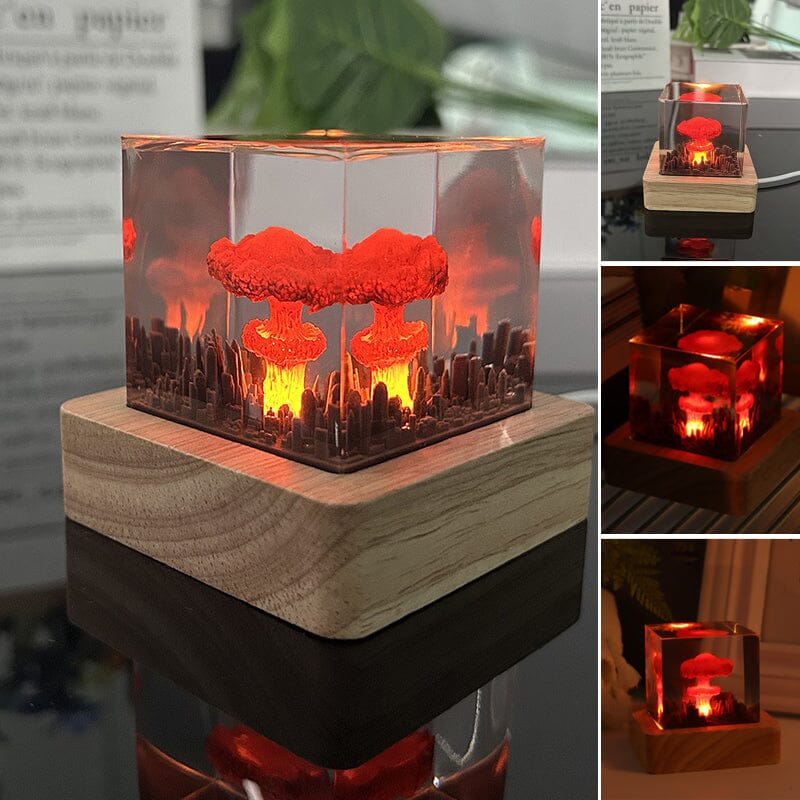 Lisslune | Resin lamp with explosive bombs