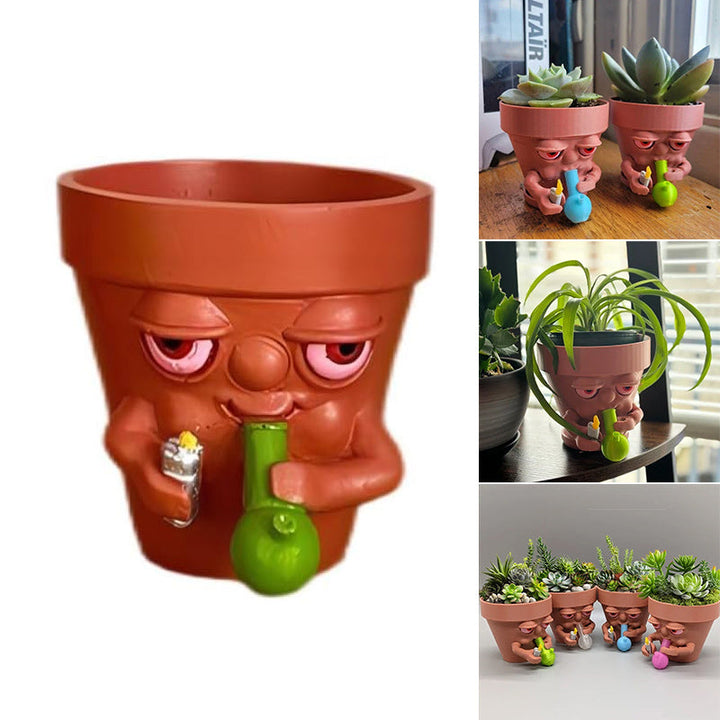 Lisslune | Creative smoking flower pot
