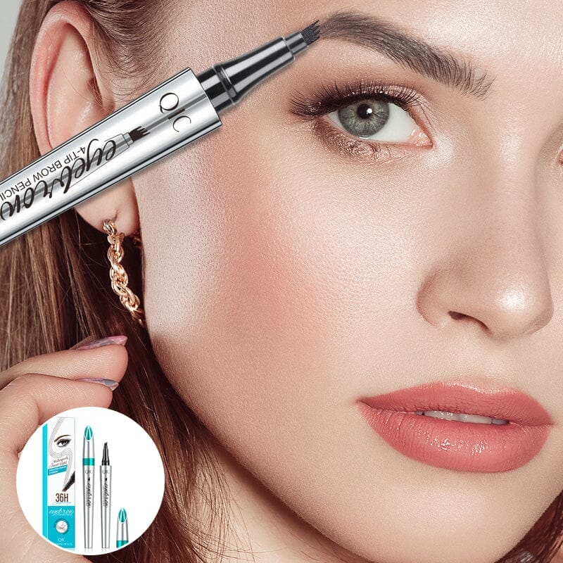 Lisslune | Waterproof 3D eyebrow pencil with 4 fork tips