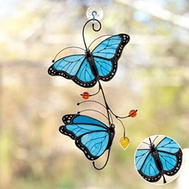 Lisslune | Butterfly Dragonfly Glass Pendant