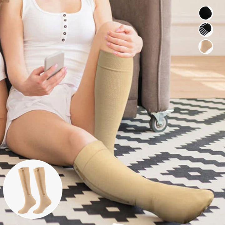 Lisslune | Elastic Compression Socks with Zipper