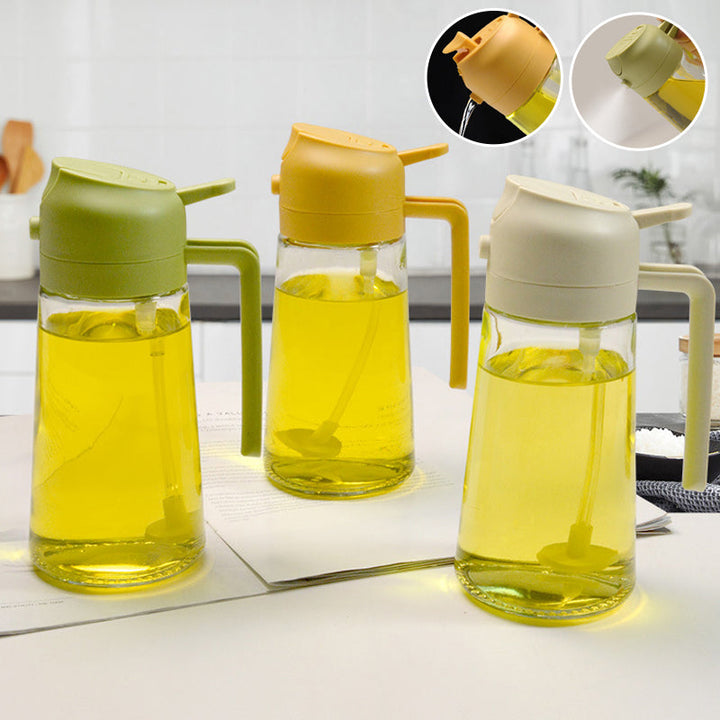 Lisslune | 2 in 1 Glass Oil Sprayer & Dispenser