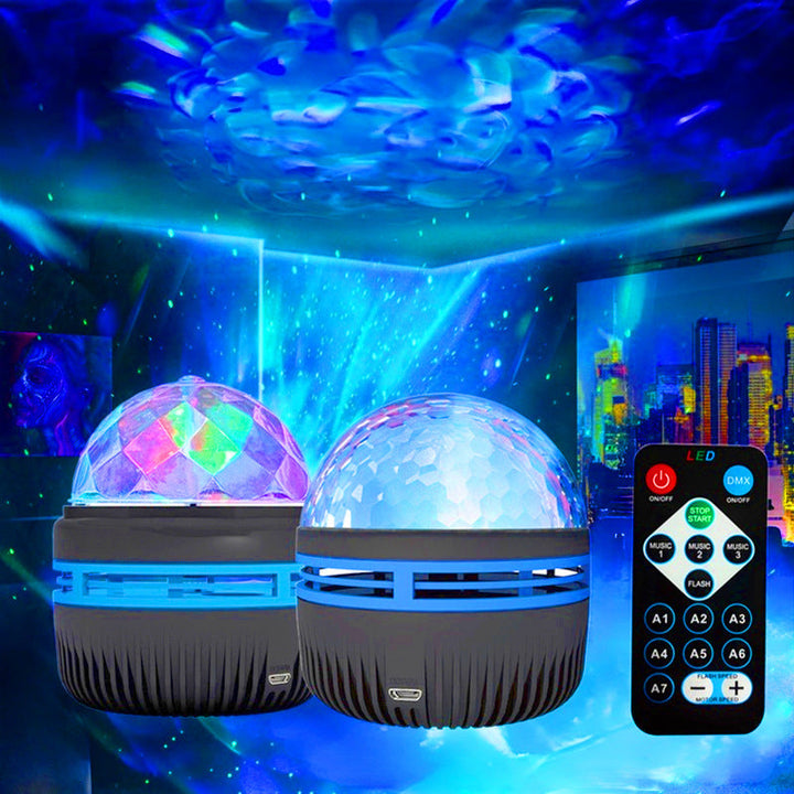 Lisslune | 2 in 1 Northern Lights and Ocean Waves Projector