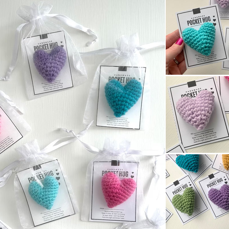 Lisslune | Pocket Hug Crocheted Heart Small Gift