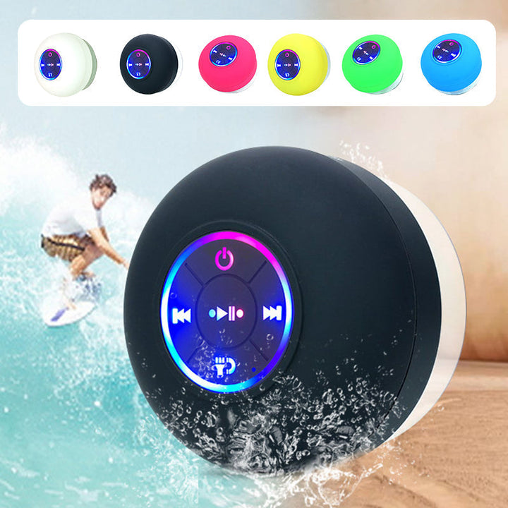 Lisslune | Mini Bluetooth Shower Speaker with LED Light