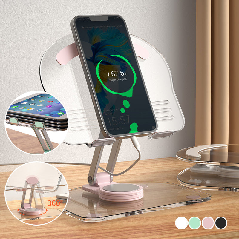 Lisslune | Folding transparent acrylic tablet stand