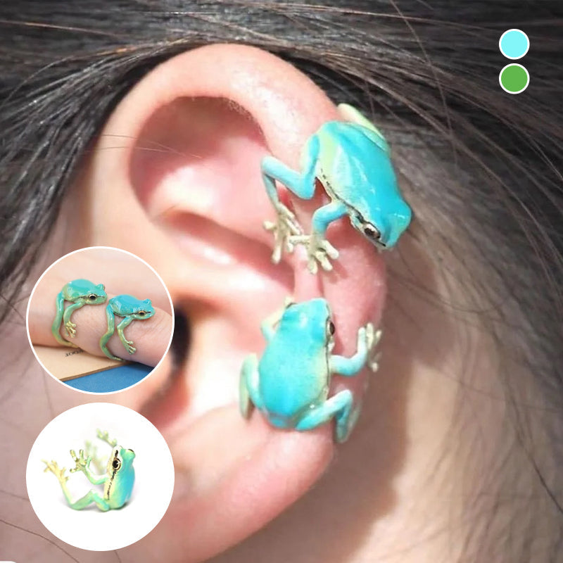 Lisslune | Latest-tree Frog Ring Earrings