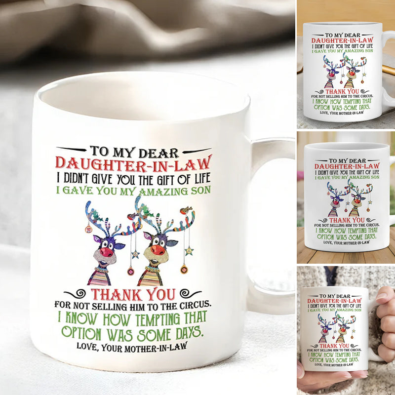 Lisslune | I have given you my amazing son - Best gift for daughter-in-law mugs
