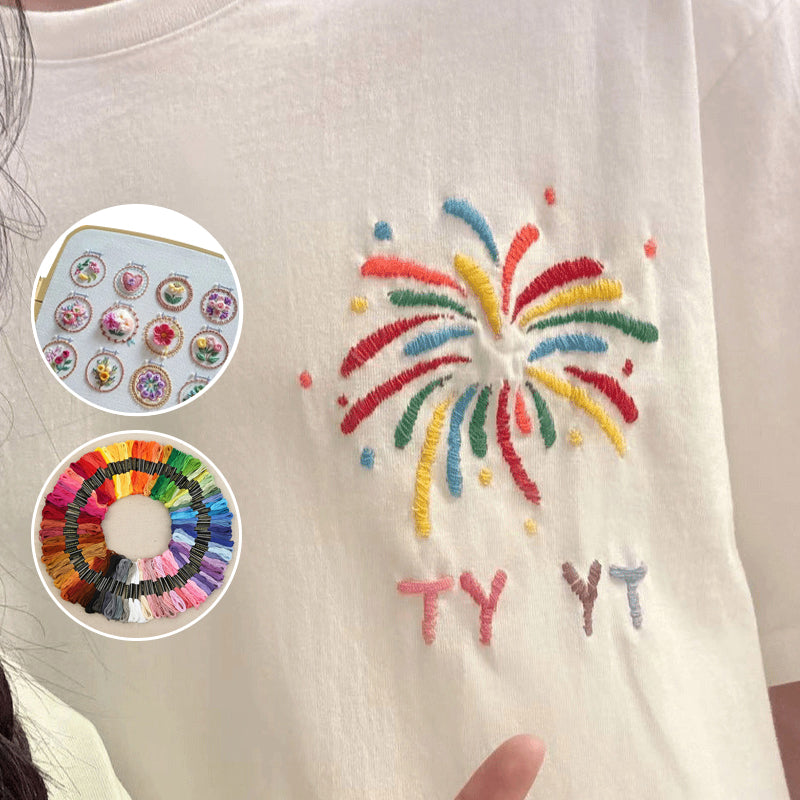 Lisslune | Small Flower Frame Embroidery Set