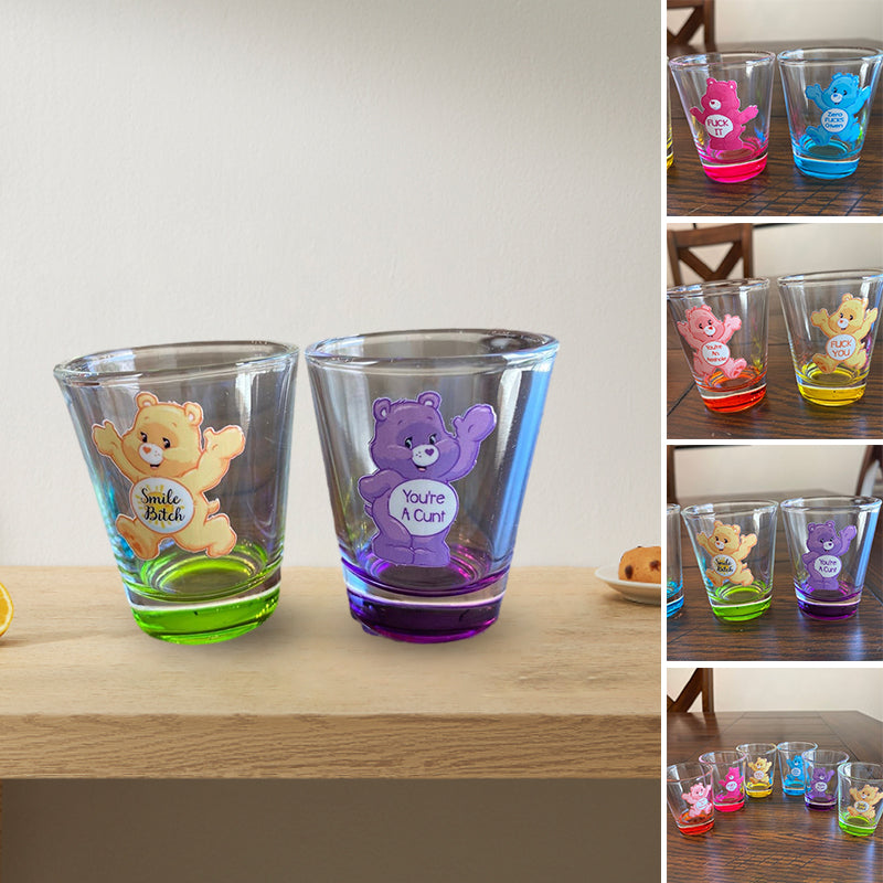 Lisslune | Swear Bears Shot Glasses, 6 Pieces