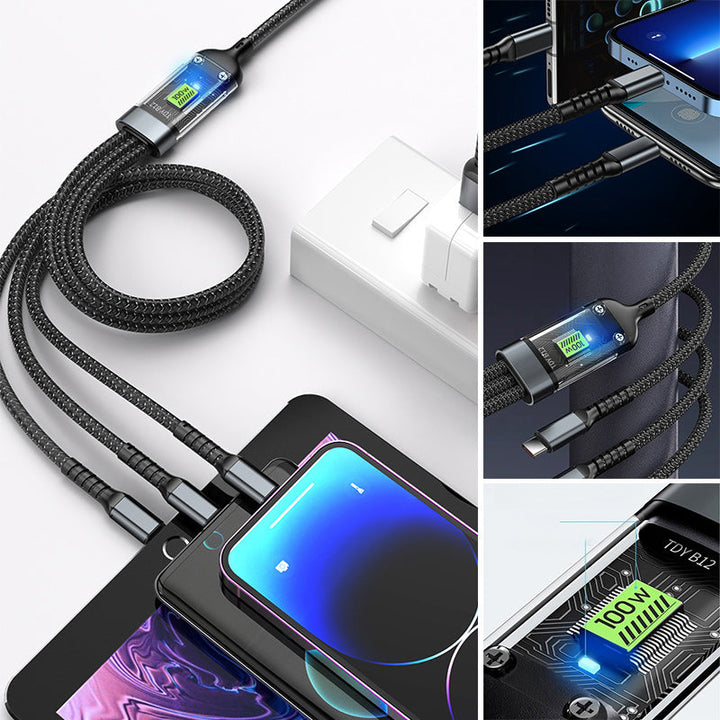 Lisslune | Super Fast Charging 3-in-1 Data Cable