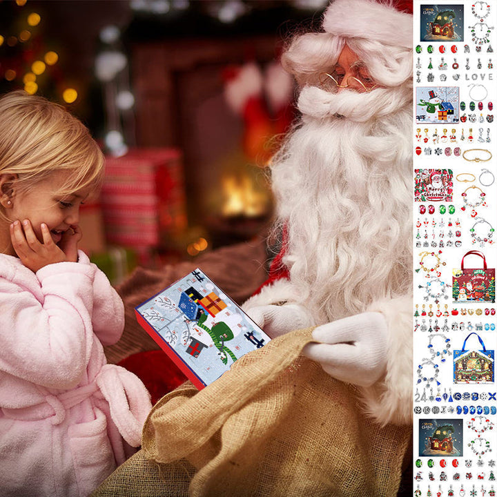 Lisslune | 24 Days Countdown Calendar DIY Christmas Advent Calendar Bracelet Set