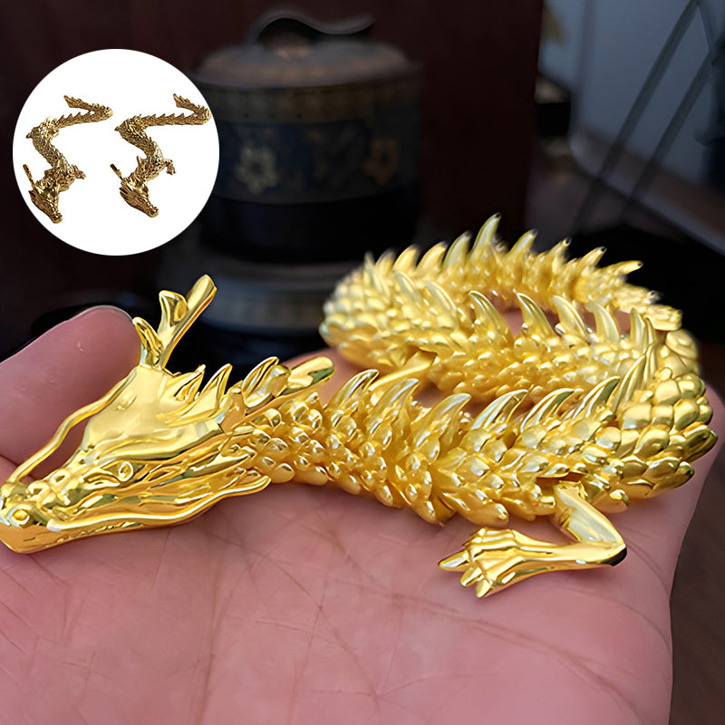 Lisslune | Gold dragon with movable joints