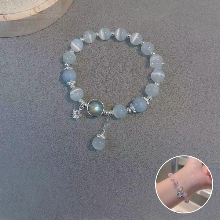 Lisslune | Artificial Cat's Eye Crystal Butterfly Bracelet