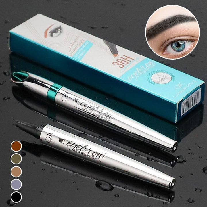 Lisslune | Waterproof 3D Microblading Eyebrow Pencil with 4 Fork Tips