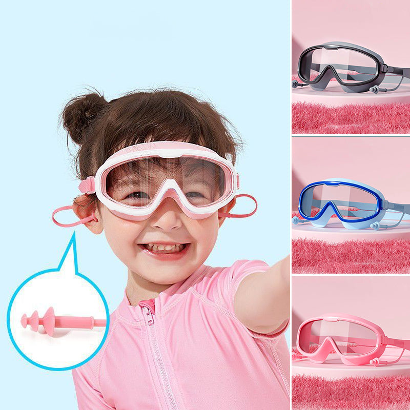 Lisslune | HD large frame waterproof and anti-fog swim goggles