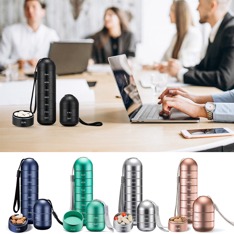Lisslune | 7-Day Portable Pill Organizer for Travel