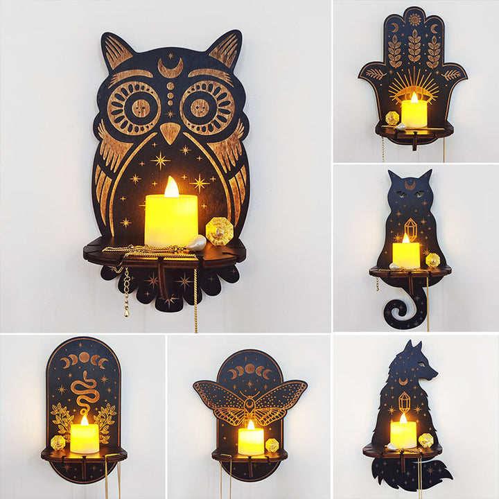 Lisslune | Creative Candle Holder Decoration Made of Wood