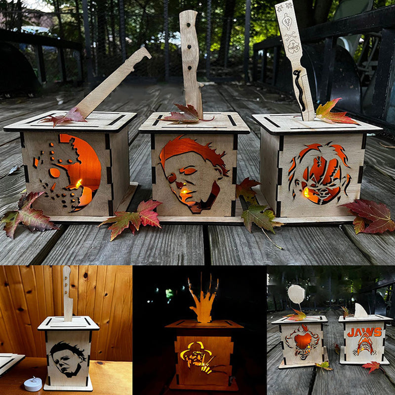 Lisslune | Horror figure Jack Lantern wood decoration