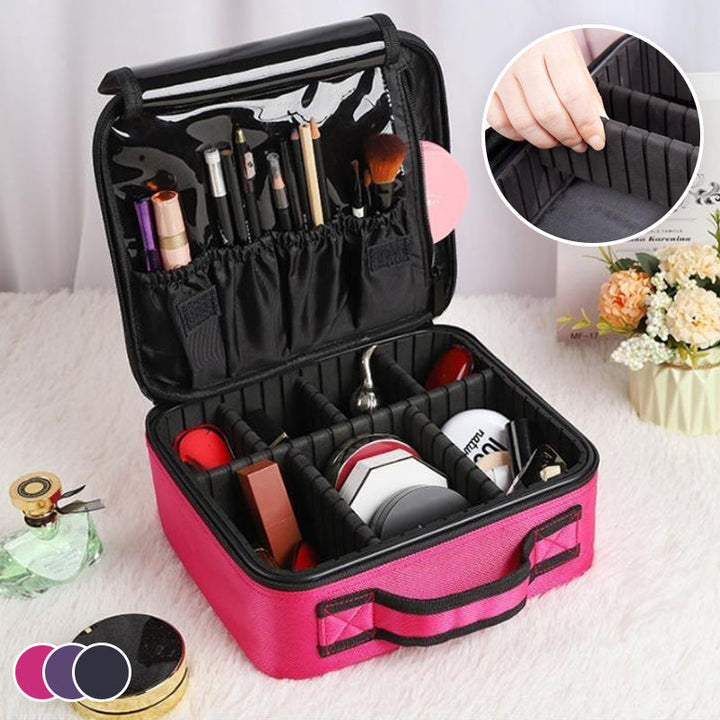 Lisslune | Makeup Cosmetic Storage Bag with Adjustable Compartment