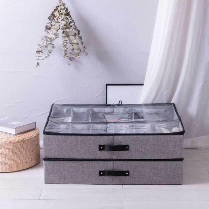 Lisslune | Foldable Shoe Box Organizer and Shoe Storage
