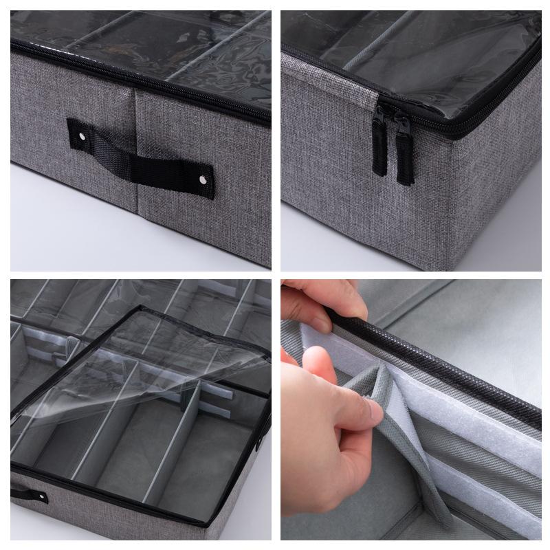 Lisslune | Foldable Shoe Box Organizer and Shoe Storage
