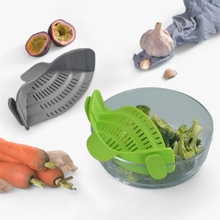 Lisslune | Foldable Silicone Kitchen Colander - FlexiStrain