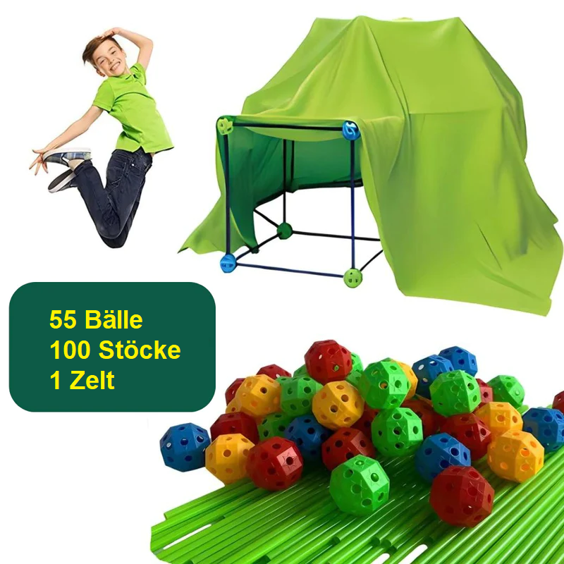Lisslune | Children's playhouse kit - Plug-in system made of ABS plastic - For children aged 3 and up